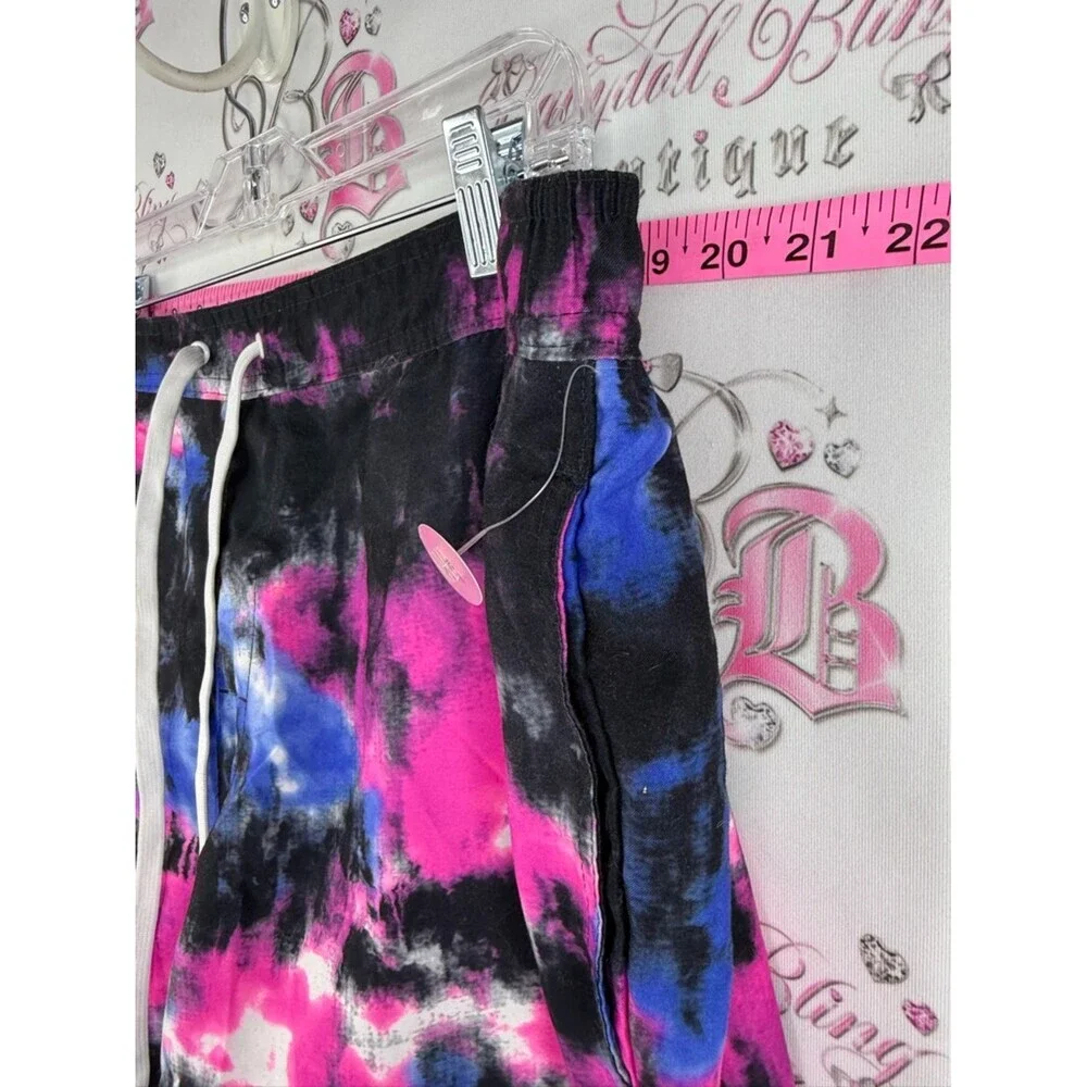 George swim board shorts tie dyed Pink Black Blue Tie-Dye Drawstring Shorts